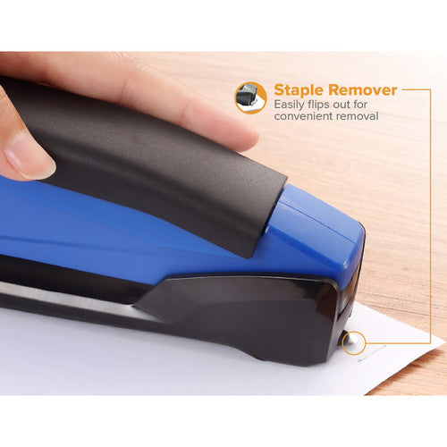 Bostitch 311148 InPower Antimicrobial Full Strip Stapler 20 Sheets Blue Black