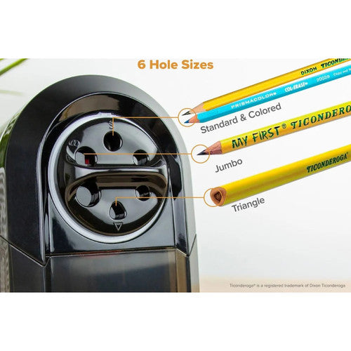 Bostitch EPS14HC SuperPro Glow Antimicrobial Electric Pencil Sharpener Black
