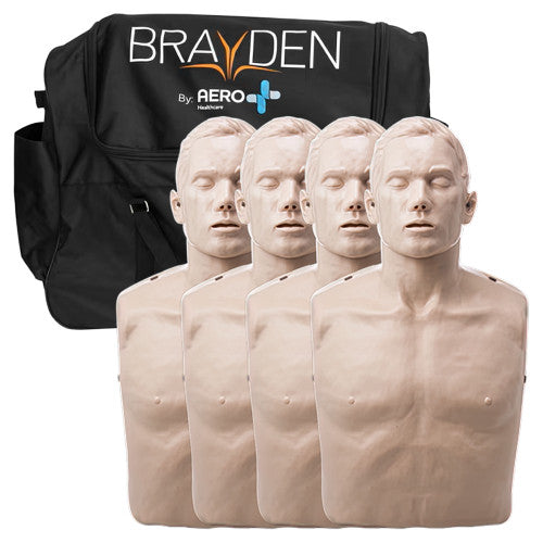 Brayden CPR Manikin Pack of 4 with Trolley Bag