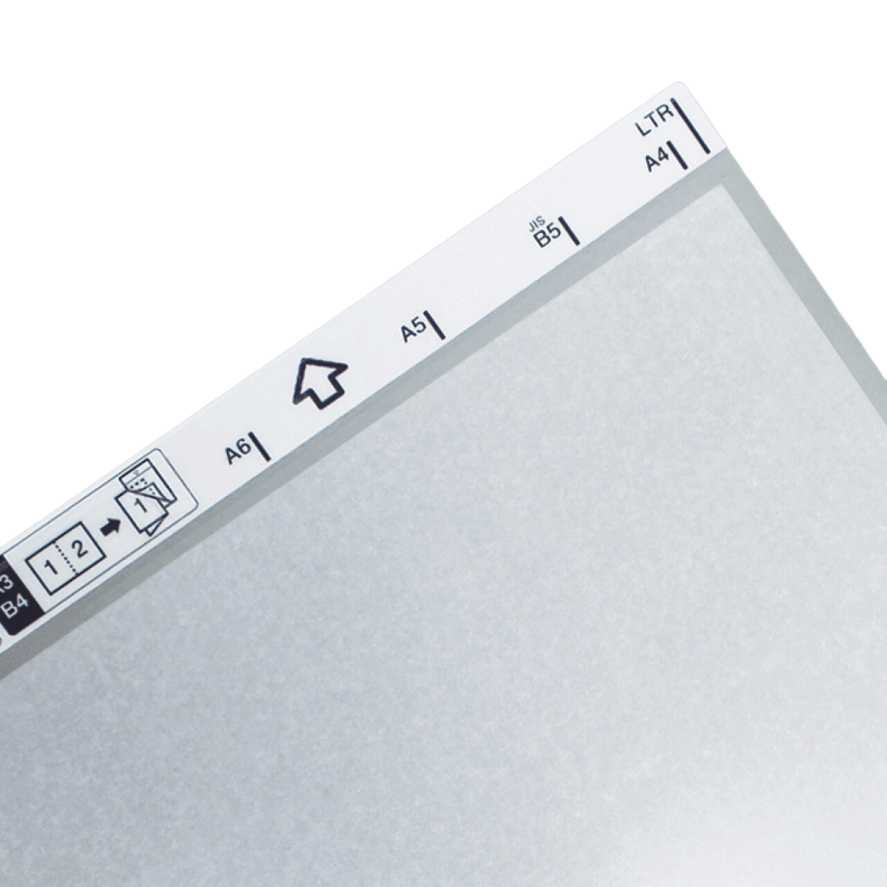 Brother CS-A3401 carrier sheet shown with a document