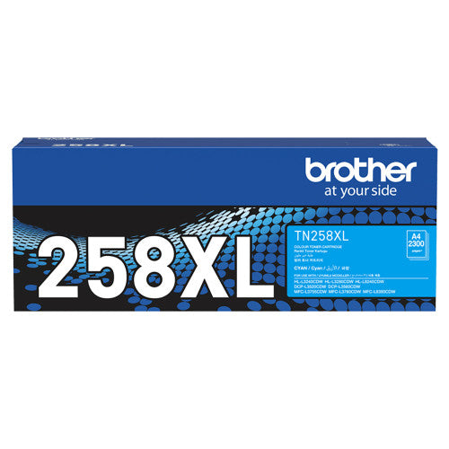 Brother TN258XL Toner Cartridge 2300 Pages Cyan