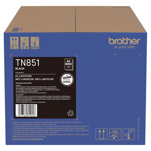 Brother TN851 Toner Cartridge 9000 Pages Black