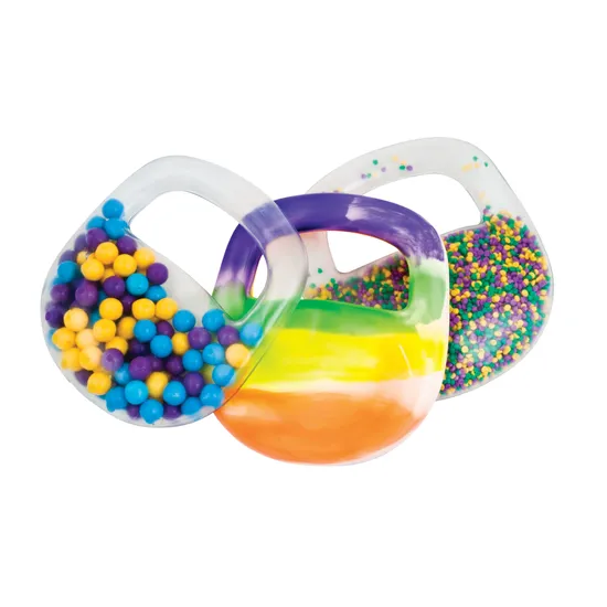 Throw and Grab PVC Bag Balls Set of 3 16cm Bells and Beads Ages 3 Plus-1