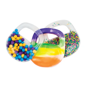 Throw and Grab PVC Bag Balls Set of 3 16cm Bells and Beads Ages 3 Plus