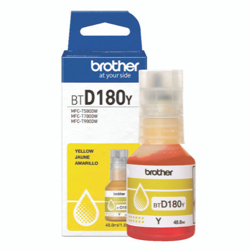 Brother Ink Cartridge BTD180Y Yellow Ink Bottle
