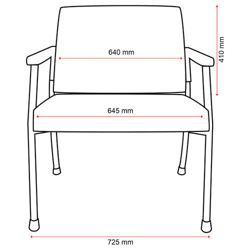 Buro Concord Chair With Arms Dillon PU Stratus