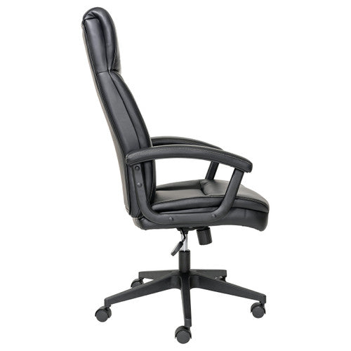 Buro Dakota II Chair With Arms PU Black