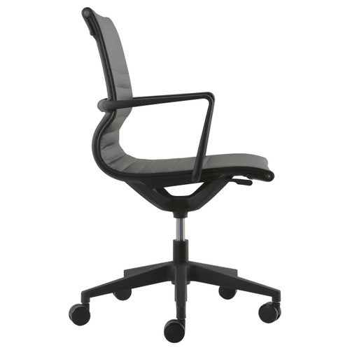 Buro Diablo Chair Black Frame With Arms PU Black