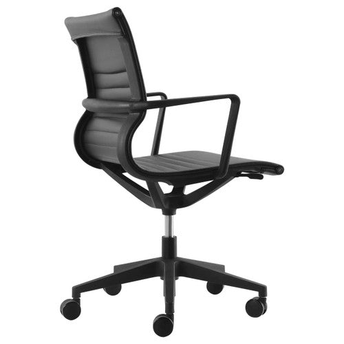 Buro Diablo Chair Black Frame With Arms PU Black