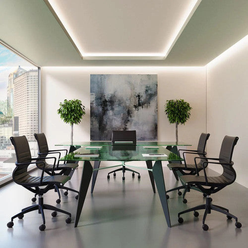 Buro Diablo Chair Black Frame With Arms PU Black