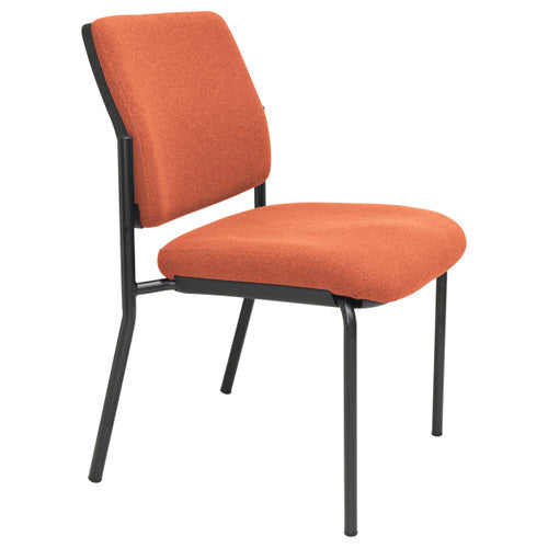 Buro Lindis 4 Leg Chair Black Powdercoat Frame Without Arms Safetex Rust