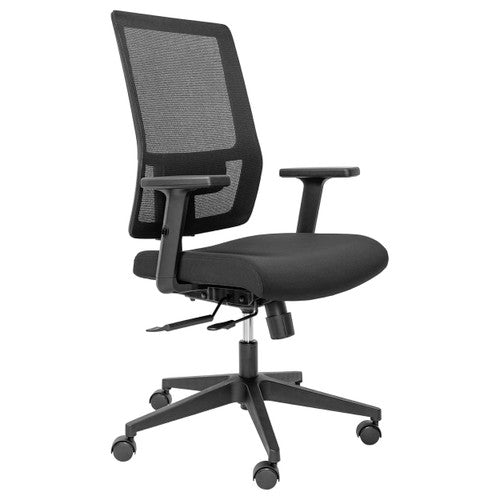 Buro Mantra Mesh Back Chair With Arms Black