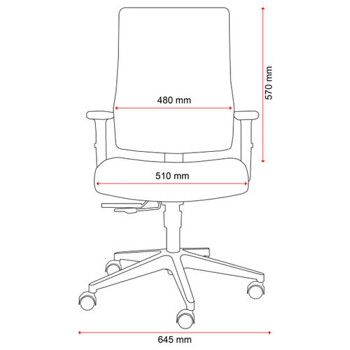 Buro Mantra Mesh Back Chair Without Arms Black