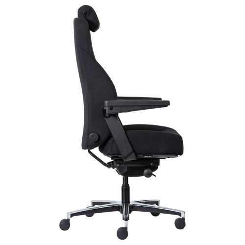 Buro Maverick 24/7 Controller Chair With Arms Fabric Black