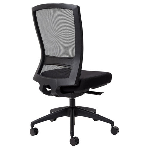 Buro Mentor Mesh Black Nylon Base Without Arms Black