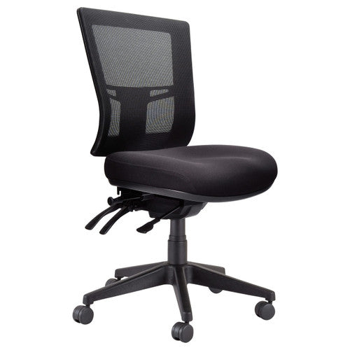 Buro Metro II 24/7 Mesh Back With Seat Slide Nylon Base Without Arms Elastic Black