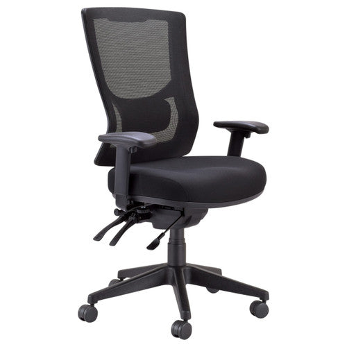 Buro Metro II 24/7 Mesh High Back With Seat Slide Nylon Base With Arms Elastic Black