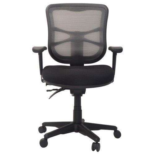 Buro Metro With Seat Slide Black Nylon Base With Arms Zen Black