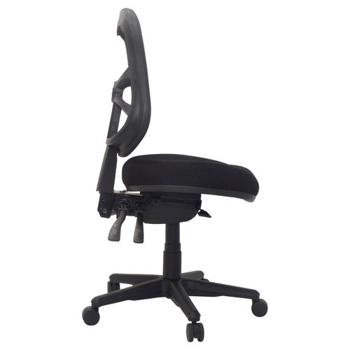 Buro Metro With Seat Slide Black Nylon Base Without Arms Zen Black