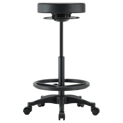 Buro Polo Drafting Stool Without Arms Vinyl Black