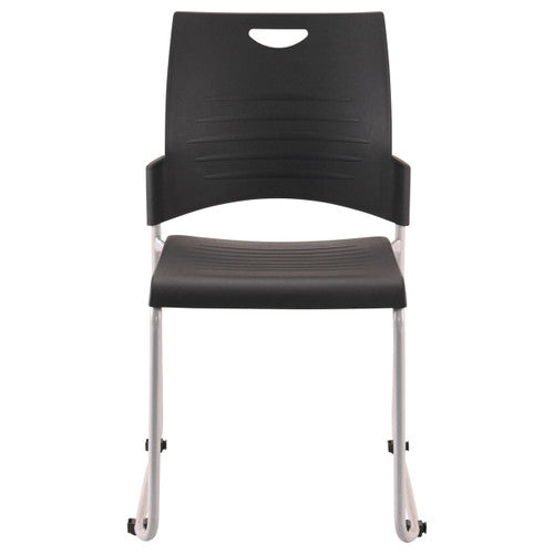 Buro Pronto Skid Base Chair Without Arms Black
