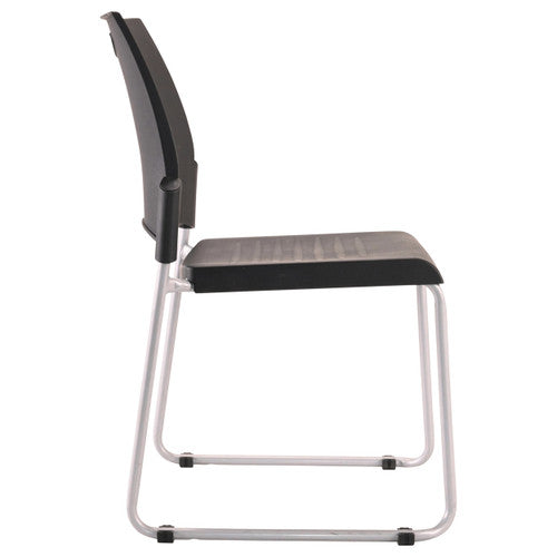 Buro Pronto Skid Base Chair Without Arms Black