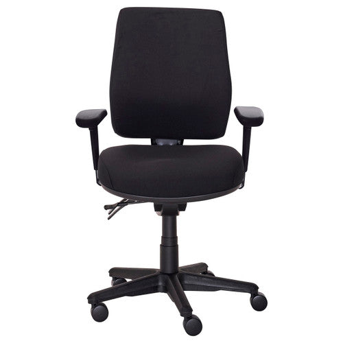 Buro Roma 3 Lever High Back With Seat Slide With Arms Charcoal