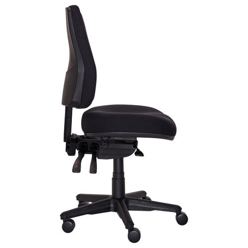 Buro Roma 3 Lever High Back With Seat Slide Without Arms Navy