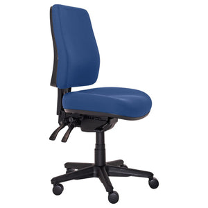 Buro Roma 3 Lever High Back With Seat Slide Without Arms Navy