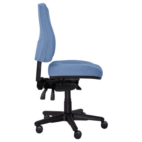 Buro Roma 3 Lever High Back With Seat Slide Without Arms Safetex Cobalt