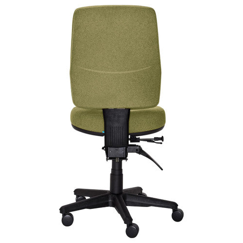 Buro Roma 3 Lever High Back With Seat Slide Without Arms Safetex Olive