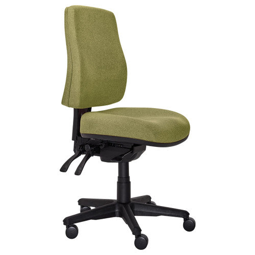 Buro Roma 3 Lever High Back With Seat Slide Without Arms Safetex Olive