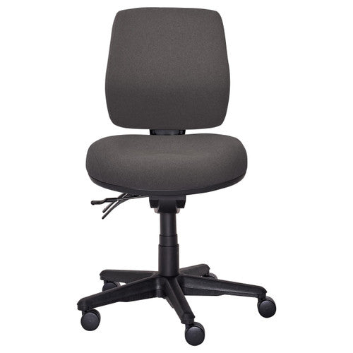 Buro Roma 3 Lever Mid Back With Seat Slide Without Arms Safetex Charcoal