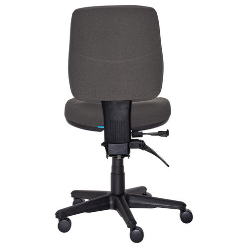 Buro Roma 3 Lever Mid Back With Seat Slide Without Arms Safetex Charcoal