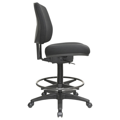 Buro Roma Drafting Chair 1 Lever Mid Back Black