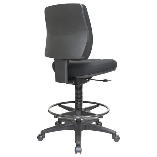 Buro Roma Drafting Chair 1 Lever Mid Back Black