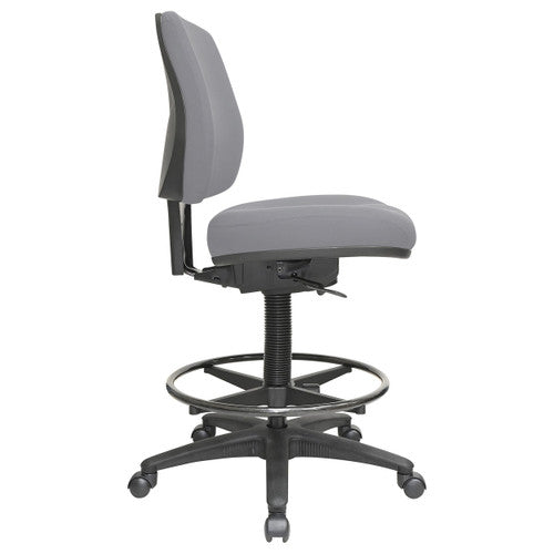 Buro Roma Drafting Chair 1 Lever Mid Back Charcoal