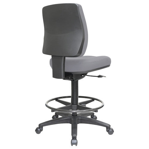 Buro Roma Drafting Chair 1 Lever Mid Back Charcoal