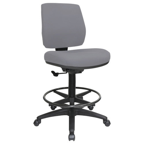 Buro Roma Drafting Chair 1 Lever Mid Back Charcoal