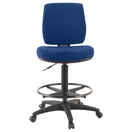 Buro Roma Drafting Chair 1 Lever Mid Back Navy