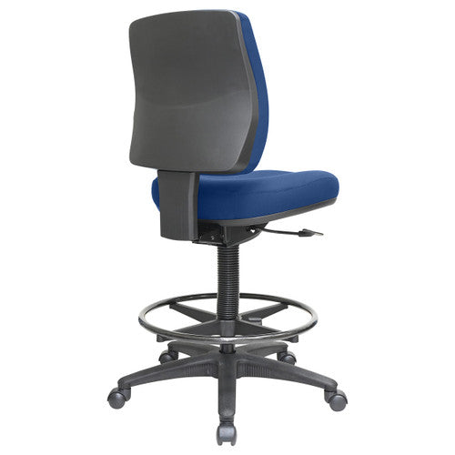 Buro Roma Drafting Chair 1 Lever Mid Back Navy