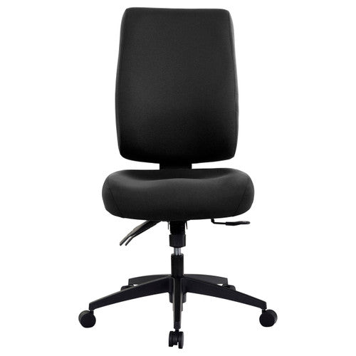 Buro Tidal High Back Chair Fully Upholstered Without Arms Black