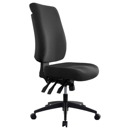 Buro Tidal High Back Chair Fully Upholstered Without Arms Black