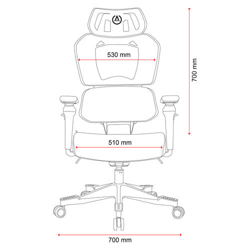 Buro x PowerA Sentinel Gaming Chair Black Grey
