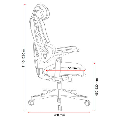Buro x PowerA Sentinel Gaming Chair Black Grey