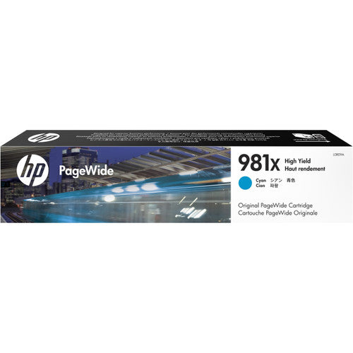 HP 981X High Yield Original PageWide Cartridge Cyan 10000 Pages