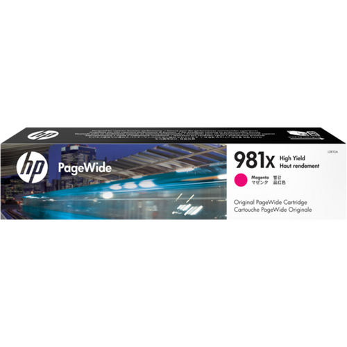HP 981X High Yield Original PageWide Cartridge Magenta 10000 Pages