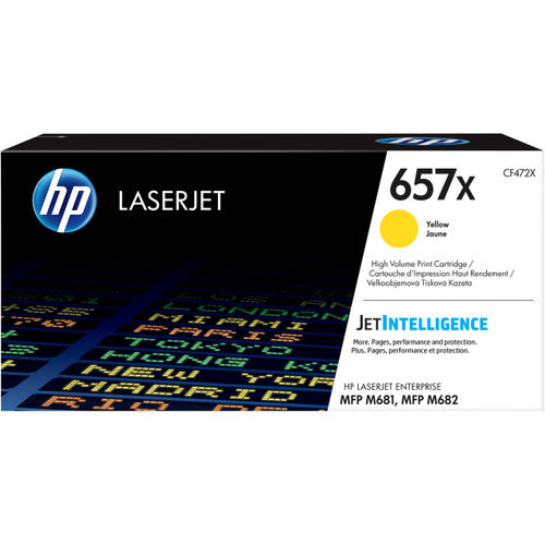 HP 657X High Yield Original LaserJet Toner Cartridge Yellow 23000 Pages