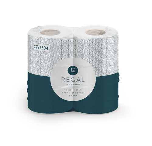 Regal Premium 2 Ply Toilet Tissue 250 Sheets 4 Pack of 12