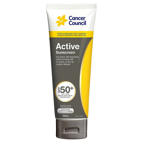 Cancer Council SPF50+ Active Sunscreen Tube 110ml Pack of 24